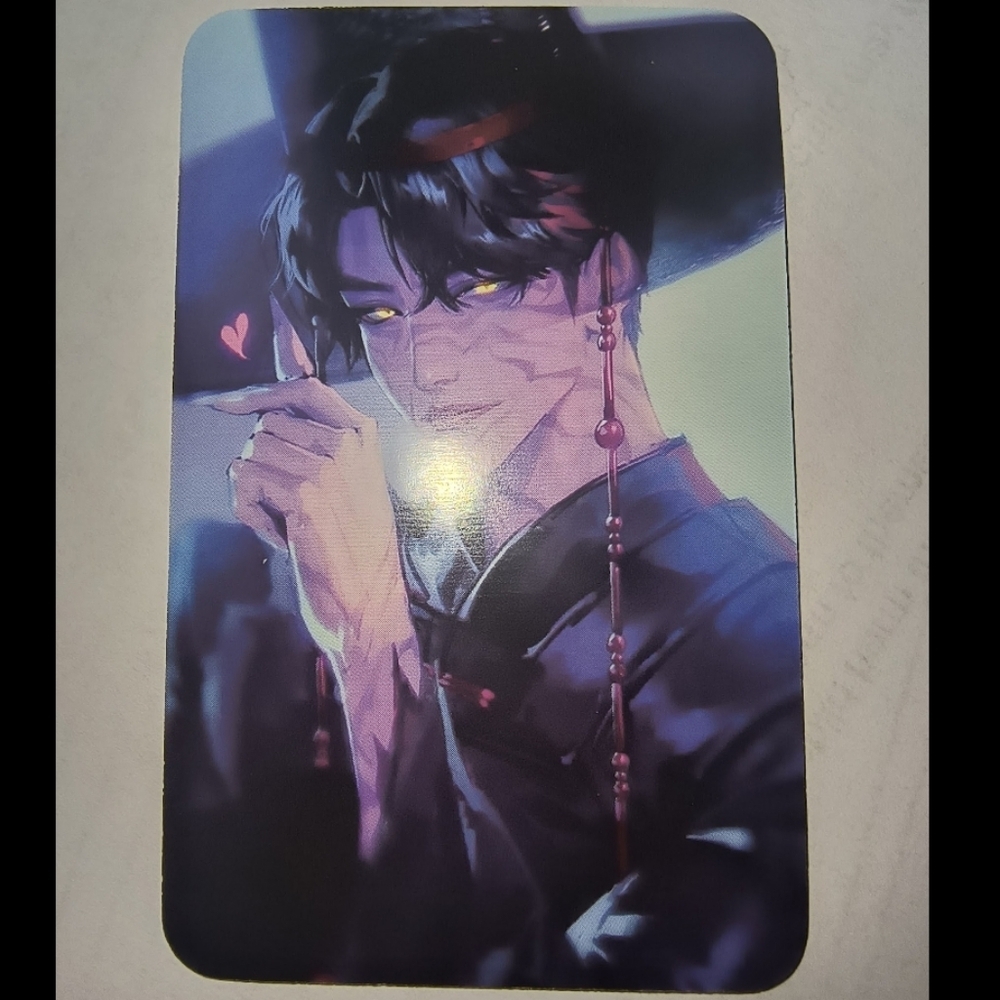 Mysterious Dark-Haired Male Art Print Kpop Demon Hunters Jinu